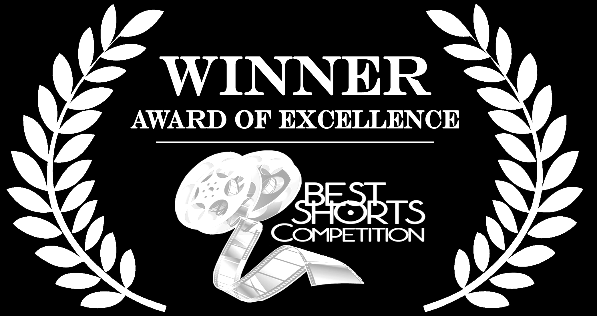 BEST SHORTS Excellence logo white on black background